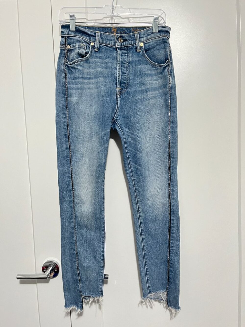 7 For All Mankind Size 29 Blue High Waist Josefina Boyfriend Jeans